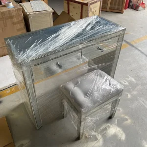 Bàn trang điểm phòng Nhỏ Ins Phong Cách Trang Điểm Đèn Bàn Công Chúa Sang Trọng Bay Cửa Sổ Bàn Trang Điểm Internet Người Nổi Tiếng Gương Tủ Quần Áo - Hình 3