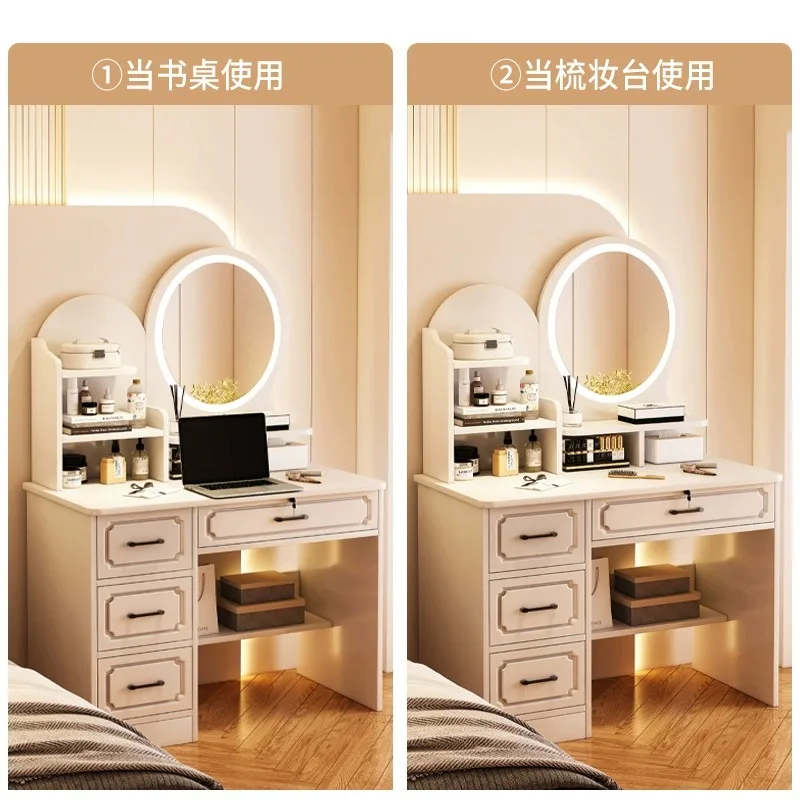 Bàn trang điểm Phụ Nữ Phòng Ngủ Kiểu Tóc Bàn Trang Điểm Gương Tủ Châu Âu Salon Bàn Trang Điểm Đa Năng Penteadeira Nội Thất Gia Đình HY - Hình 3 Bàn trang điểm Phụ Nữ Phòng Ngủ Kiểu Tóc Bàn Trang Điểm Gương Tủ Châu Âu Salon Bàn Trang Điểm Đa Năng Penteadeira Nội Thất Gia Đình HY - Hình 3