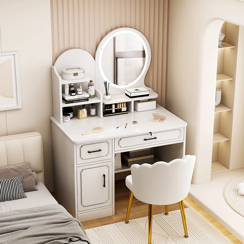 Bàn trang điểm Phụ Nữ Phòng Ngủ Kiểu Tóc Bàn Trang Điểm Gương Tủ Châu Âu Salon Bàn Trang Điểm Đa Năng Penteadeira Nội Thất Gia Đình HY Bàn trang điểm Phụ Nữ Phòng Ngủ Kiểu Tóc Bàn Trang Điểm Gương Tủ Châu Âu Salon Bàn Trang Điểm Đa Năng Penteadeira Nội Thất Gia Đình HY