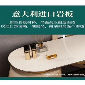 Bàn trang điểm Prodgf Full Set Bàn trang điểm Future Castle Kfsee có gương và ghế dài - Hình 2