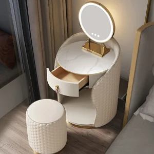 Bàn trang điểm Sang Trọng Châu Âu Bàn Trang Điểm Gương Ghế Người Phụ Nữ Phòng Ngủ Bàn Trang Điểm Hộp Đựng Châu Âu Tocador Maquillaje Đồ Trang Điểm