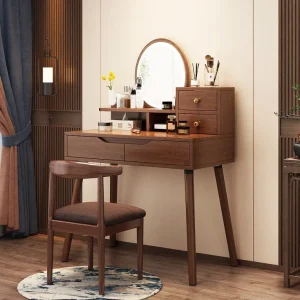 Bàn trang điểm Sang Trọng Châu Âu Bàn Trang Điểm Ngăn Kéo Bảo Quản Trang Điểm Phòng Khách Bàn Trang Điểm Bé Gái Nhà Coiffeuse De Chambre Trang Trí - Hình 2