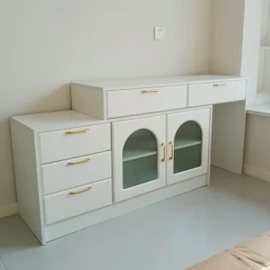 Bàn trang điểm Sang Trọng Châu Âu Bàn Trang Điểm Ngăn Kéo Phòng Ngủ Bé Gái Đa Năng Bàn Trang Điểm Tủ Thời Trang Châu Âu Tocador Đồ Nội Thất Trang Điểm - Hình 2