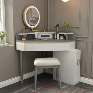 Bàn trang điểm Sang Trọng Châu Âu Tam Giác Vanity Phòng Ngủ Cao Cấp Công Suất Lớn Bàn Hiện Đại Ngăn Kéo Góc Tủ Áo Tiết Kiệm Không Gian Trang Điểm Nội Thất