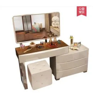 Bàn trang điểm sơn đơn giản hiện đại dành cho gia đình nhỏ bằng kính thiên văn mini bàn trang điểm bàn trang điểm Tủ TV . - Hình 3