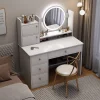 Bàn trang điểm Tầng Thoải Mái Vanity Mirror Bảng Điều Khiển Sang Trọng Hiện Đại Vanity Tủ Đứng Đa Năng Nội Thất Coiffeuse HY