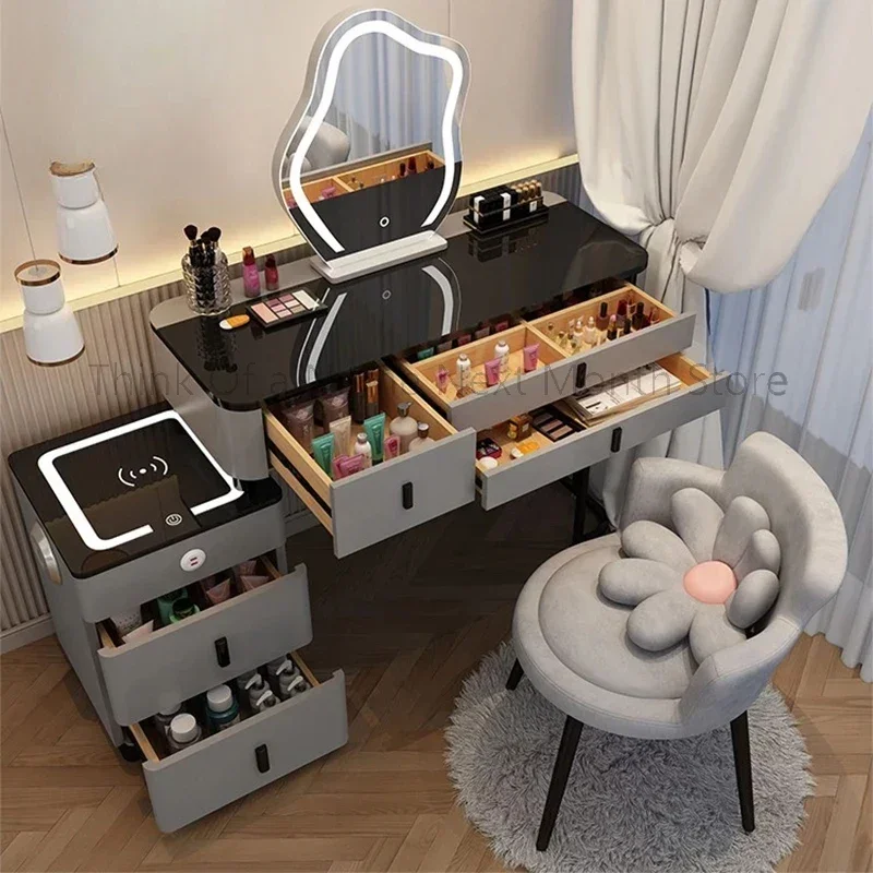 Bàn trang điểm Tay Cầm Bàn Trang Điểm Đầu Giường Đựng Mỹ Phẩm Trang Điểm Salon Ngăn Kéo Bàn Trang Điểm Gương Ghế Comodas Con Cajones Nội Thất Phòng Ngủ - Hình 2 Bàn trang điểm Tay Cầm Bàn Trang Điểm Đầu Giường Đựng Mỹ Phẩm Trang Điểm Salon Ngăn Kéo Bàn Trang Điểm Gương Ghế Comodas Con Cajones Nội Thất Phòng Ngủ - Hình 2