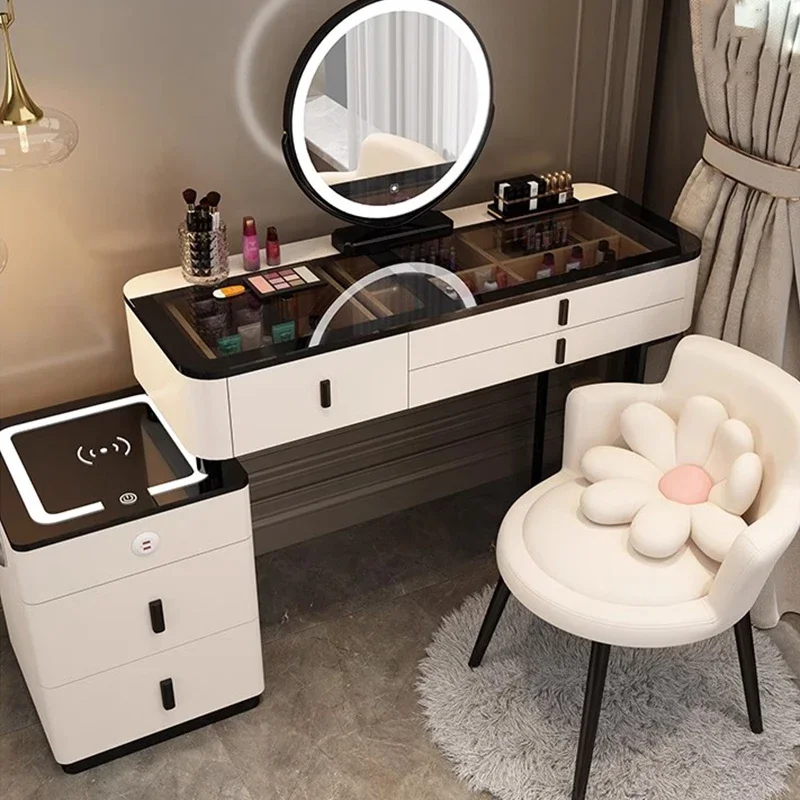 Bàn trang điểm Tay Cầm Bàn Trang Điểm Đầu Giường Đựng Mỹ Phẩm Trang Điểm Salon Ngăn Kéo Bàn Trang Điểm Gương Ghế Comodas Con Cajones Nội Thất Phòng Ngủ - Hình 3 Bàn trang điểm Tay Cầm Bàn Trang Điểm Đầu Giường Đựng Mỹ Phẩm Trang Điểm Salon Ngăn Kéo Bàn Trang Điểm Gương Ghế Comodas Con Cajones Nội Thất Phòng Ngủ - Hình 3
