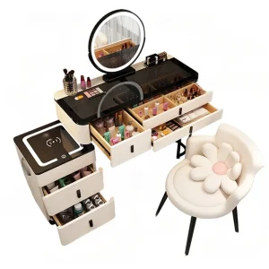 Bàn trang điểm Tay Cầm Bàn Trang Điểm Đầu Giường Đựng Mỹ Phẩm Trang Điểm Salon Ngăn Kéo Bàn Trang Điểm Gương Ghế Comodas Con Cajones Nội Thất Phòng Ngủ