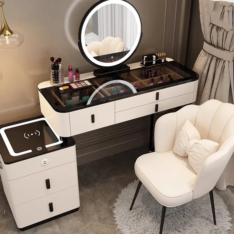 Bàn trang điểm Tay Cầm Bàn Trang Điểm Đầu Giường Đựng Mỹ Phẩm Trang Điểm Salon Ngăn Kéo Bàn Trang Điểm Gương Ghế Comodas Con Cajones Nội Thất Phòng Ngủ - Hình 4 Bàn trang điểm Tay Cầm Bàn Trang Điểm Đầu Giường Đựng Mỹ Phẩm Trang Điểm Salon Ngăn Kéo Bàn Trang Điểm Gương Ghế Comodas Con Cajones Nội Thất Phòng Ngủ - Hình 4