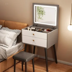 Bàn trang điểm Thiết Kế Sang Trọng Bàn Trang Điểm Tối Giản Trang Điểm Bảo Quản Phòng Ngủ Vanity Bàn Châu Âu Gương Tavolo Trucco Nội Thất Gia Đình WZ50VT