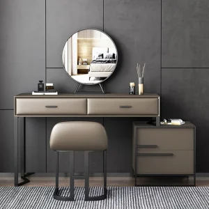 Bàn trang điểm Tối Giản Di Động Phân Bàn Trang Điểm Trang Điểm Sân Vườn Gỗ Phòng Khách Bàn Trang Điểm Châu Âu Mueble Dormitorio Nội Thất Phòng - Hình 2