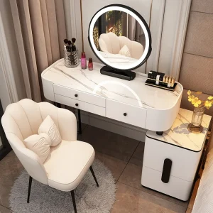 Bàn trang điểm Trắng Bàn Trang Điểm Đá Cẩm Thạch Origanizer Vintage Nối Dài Đẹp Bộ Mini Tủ Quần Áo Nữ Schmincktisch Phụ Kiện Hiện Đại