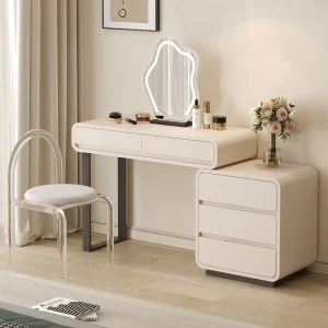 Bàn trang điểm Trắng Bàn Trang Điểm Gương Đèn Phòng Ngủ Hiện Đại Bàn Trang Điểm Học Tổ Chức Tủ Vanitys Para Maquillaje Nội Thất Phòng - Hình 3