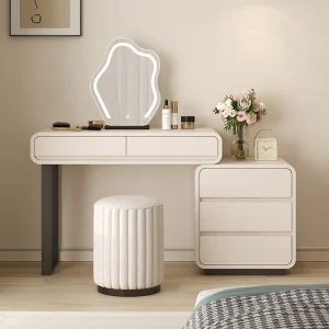Bàn trang điểm Trắng Bàn Trang Điểm Gương Đèn Phòng Ngủ Hiện Đại Bàn Trang Điểm Học Tổ Chức Tủ Vanitys Para Maquillaje Nội Thất Phòng