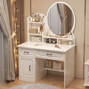Bàn trang điểm Trang Điểm Cao Cấp Bàn Trang Điểm Hộp Gương Ngăn Kéo Người Tổ Chức Máy Tính Bàn Trang Điểm Tủ Tocador Maquillaje Nội Thất Hiện Đại - Hình 2