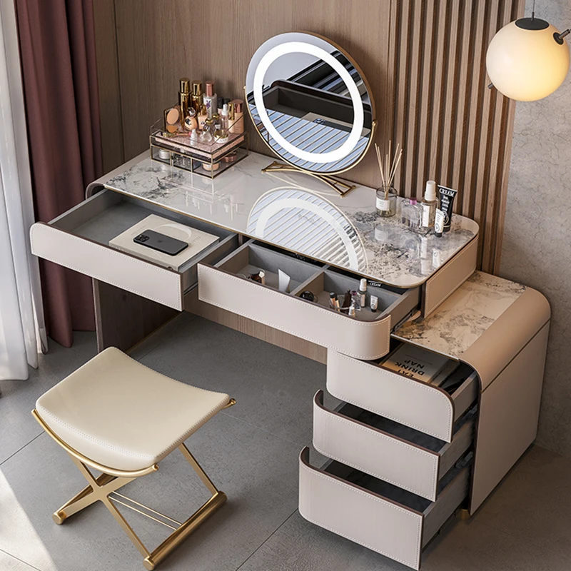 Bàn trang điểm Trang Điểm Hiện Đại Bàn Trang Điểm Ghế Cao Cấp Ngăn Kéo Đèn Tủ Bảo Quản Tối Giản Người Tổ Chức Tocador Mueble Nội Thất LJ50DT - Hình 3 Bàn trang điểm Trang Điểm Hiện Đại Bàn Trang Điểm Ghế Cao Cấp Ngăn Kéo Đèn Tủ Bảo Quản Tối Giản Người Tổ Chức Tocador Mueble Nội Thất LJ50DT - Hình 3