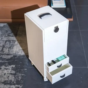 Bàn trang điểm Tủ đựng đồ siêu nhỏ tích hợp tủ đựng quần áo mini đa năng Tiktok bàn trang điểm cửa sổ lật - Hình 3