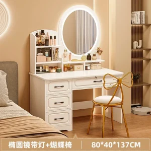 Bàn Trang Điểm Tủ Ngăn Kéo Hộp Đồ Vệ Sinh Gương Bàn Trang Điểm Sơn Mài Phòng Khách Thay Đồ Nội Thất Phòng Ngủ - Hình 2