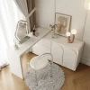 Bàn trang điểm Tủ quần áo Bàn trang điểm đơn giản hiện đại có tủ Mô-đun Bàn trang điểm dạng kính thiên văn Nội thất gia đình Phong cách Châu Âu