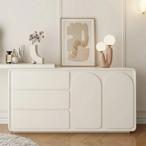 Bàn trang điểm Tủ quần áo Bàn trang điểm đơn giản hiện đại có tủ Mô-đun Bàn trang điểm dạng kính thiên văn Nội thất gia đình Phong cách Châu Âu - Hình 2