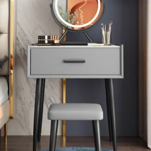 Bàn trang điểm Tủ quần áo bằng đá Phòng ngủ Tối giản hiện đại Bàn trang điểm nhỏ Giá cả phải chăng Tủ quần áo phong cách sang trọng - Hình 2