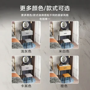 Bàn trang điểm Tủ quần áo bằng đá Phòng ngủ Tối giản hiện đại Bàn trang điểm nhỏ Giá cả phải chăng Tủ quần áo phong cách sang trọng - Hình 4