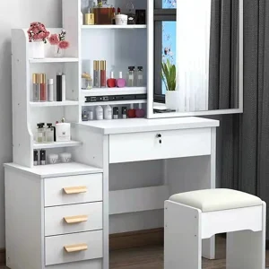 Bàn trang điểm Tủ quần áo phòng ngủ đơn giản trực tuyến nổi tiếng tủ đựng đồ cỡ nhỏ bàn trang điểm đa năng - Hình 2