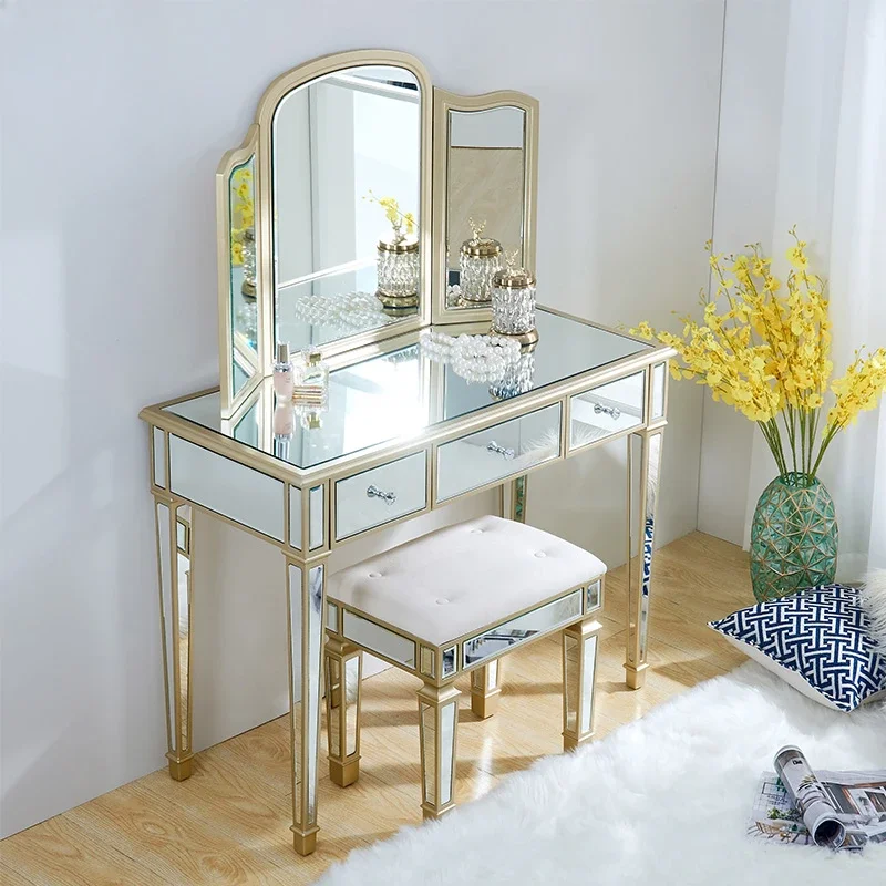 Bàn trang điểm Tủ quần áo: Phòng ngủ: Đơn giản và hiện đại, phòng nhỏ, gỗ nguyên khối, studio chụp ảnh, gương công chúa, tủ quần áo mini kiểu Châu Âu - Hình 3 Bàn trang điểm Tủ quần áo: Phòng ngủ: Đơn giản và hiện đại, phòng nhỏ, gỗ nguyên khối, studio chụp ảnh, gương công chúa, tủ quần áo mini kiểu Châu Âu - Hình 3