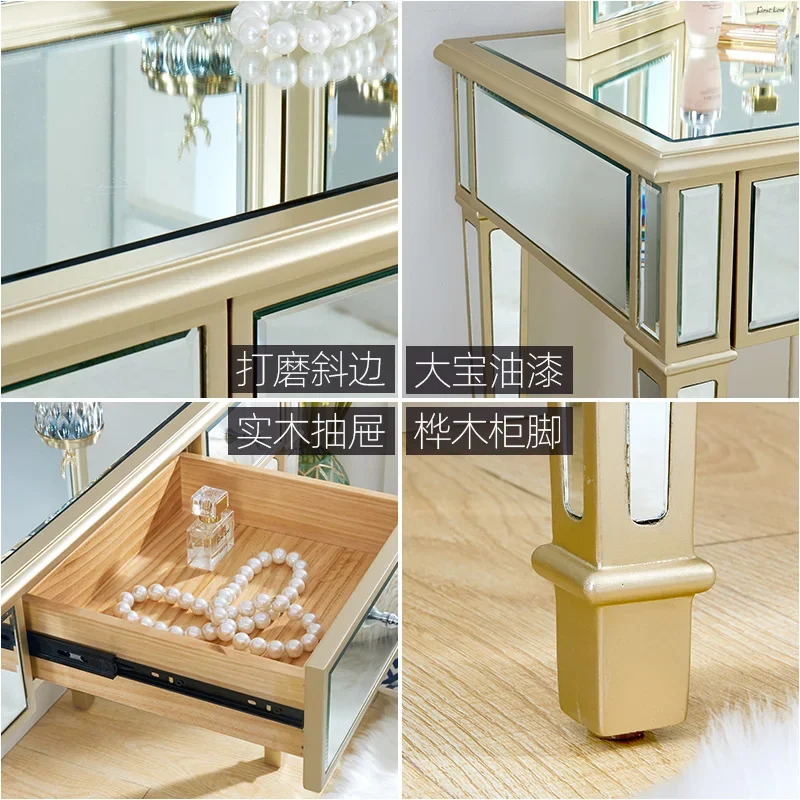 Bàn trang điểm Tủ quần áo: Phòng ngủ: Đơn giản và hiện đại, phòng nhỏ, gỗ nguyên khối, studio chụp ảnh, gương công chúa, tủ quần áo mini kiểu Châu Âu - Hình 4 Bàn trang điểm Tủ quần áo: Phòng ngủ: Đơn giản và hiện đại, phòng nhỏ, gỗ nguyên khối, studio chụp ảnh, gương công chúa, tủ quần áo mini kiểu Châu Âu - Hình 4