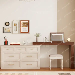 Bàn trang điểm Tủ quần áo Tủ ngăn kéo Phòng ngủ chính tích hợp Giường tủ phía trước Giường phụ Tủ quần áo bên hông Gương lật
