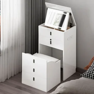 Bàn trang điểm Vanity Đa Năng Bàn Trang Điểm Phòng Ngủ cho nữ Trang Điểm Ngăn Kéo Bàn Trang Điểm Phân Hiện Đại Penteadeira De Maquiagem Nội Thất - Hình 2