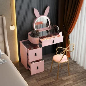 Bàn trang điểm Vanity Ngăn Kéo Bàn Trang Điểm Phòng Ngủ Đựng Mỹ Phẩm Nữ Kệ Gỗ Sang Trọng Bàn Trang Điểm Tủ Quần Áo Schminktisch Nội Thất Nhà Vệ Sinh - Hình 2