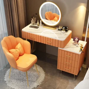 Bàn trang điểm Vật Dụng Trang Điểm Bàn Trang Điểm Hộp Đựng Ngăn Kéo Châu Âu Người Tổ Chức Bàn Trang Điểm Gương Người Phụ Nữ Coiffeuse Tủ Quần Áo Cho Phòng Ngủ - Hình 3