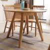 Bàn tròn Bàn ăn Italy bằng gỗ nguyên khối Bàn tròn nhỏ Bắc Âu hiện đại nhà hàng nhà hàng cafe Bàn ghế