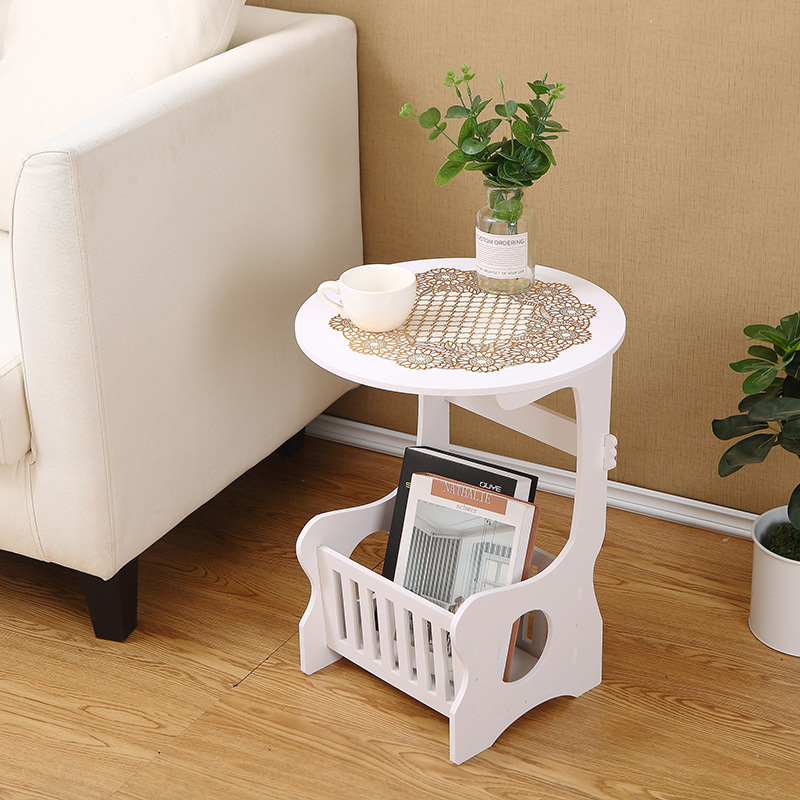 Bàn tròn Bàn cà phê phòng khách Bàn tròn nhỏ đơn giản Phòng ngủ Giá đỡ đầu giường Sofa Side Giá lưu trữ - Hình 3 Bàn tròn Bàn cà phê phòng khách Bàn tròn nhỏ đơn giản Phòng ngủ Giá đỡ đầu giường Sofa Side Giá lưu trữ - Hình 3