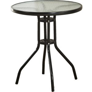 Bàn tròn đàm phán bằng kính cường lực Bàn ghế ngoài trời Bàn nhỏ hiện đại Bàn ăn bằng sắt rèn Bàn cà phê thông thường - Hình 2