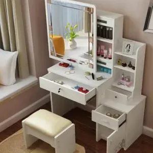 Bàn tủ trang điểm. Ghế trang điểm đa năng.. Châu Âu. - Hình 2