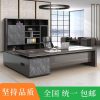 Bàn văn phòng cao cấp, bàn điều hành nhập khẩu, bàn làm việc giám đốc tân cổ điển, bàn làm việc màu óc chó