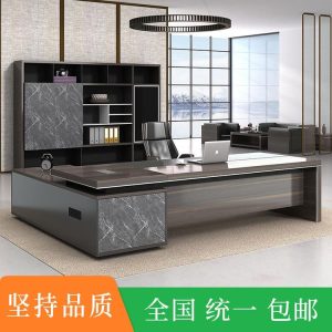 Bàn văn phòng cao cấp, bàn điều hành nhập khẩu, bàn làm việc giám đốc tân cổ điển, bàn làm việc màu óc chó