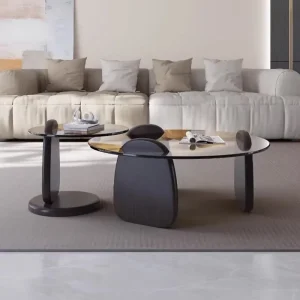 Bảng Điều Khiển Độc Đáo Bàn Cà Phê Sang Trọng Lối Vào Bàn Cà Phê Sofa Tròn Bên Tối Giản Stolik Pomocniczy Nội Thất Phòng Khách GM