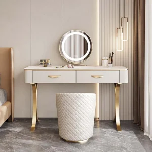 Bảo Quản Bàn Trang Điểm Giá Rẻ Trắng Trang Điểm Mini Châu Âu Bàn Trang Điểm Để Bàn Di Động Penteadeiras De Maquiagem Nội Thất Phòng - Hình 2