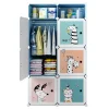 Bé Sắp Xếp Tủ Quần Áo Tủ Quần Áo Khối Tủ Quần Áo Nhựa Armarios Para Sala De Estar Nội Thất Phòng Ngủ