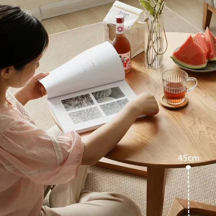 Bên Bàn Phòng Khách Trung Tâm Salon Gỗ Cà Phê Bắc Âu Tay Cầm Bàn Tròn Nhỏ Mesa Phụ Trợ Nội Thất Sân Vườn CJ0704 - Hình 2 Bên Bàn Phòng Khách Trung Tâm Salon Gỗ Cà Phê Bắc Âu Tay Cầm Bàn Tròn Nhỏ Mesa Phụ Trợ Nội Thất Sân Vườn CJ0704 - Hình 2