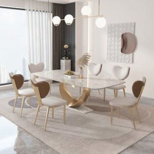 Bộ bàn ăn hình trái tim, thiết kế mới lạ, xinh xắn nhập khẩu. - Hình 2