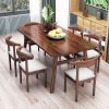 Bộ bàn ghế ăn Bắc Âu kết hợp đơn giản hiện đại phòng ăn nhỏ 4 người 6 người ăn bàn ăn chữ nhật gia đình tiết kiệm