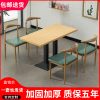 Bộ bàn ghế ăn nhanh trà sữa cà phê ăn vặt tiết kiệm nhà hàng mì ăn nhanh KFC nhà hàng bánh mì kẹp thịt nhà hàng thương mại đơn giản