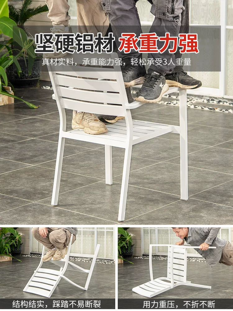 Bộ bàn ghế giải trí bằng thép carbon ngoài trời - Bàn ghế sân vườn biệt thự ngoài trời ban công, sân trong, bộ bàn ghế thép carbon có kính - Hình 5 Bộ bàn ghế giải trí bằng thép carbon ngoài trời - Bàn ghế sân vườn biệt thự ngoài trời ban công, sân trong, bộ bàn ghế thép carbon có kính - Hình 5