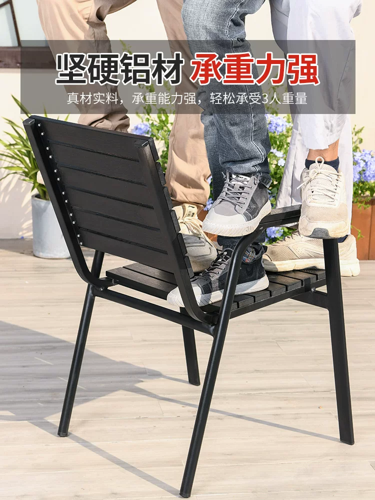 Bộ bàn ghế Gỗ nhựa ngoài trời hợp kim nhôm - Bàn ghế ban công sân ngoài trời sân vườn giải trí - Hình 5 Bộ bàn ghế Gỗ nhựa ngoài trời hợp kim nhôm - Bàn ghế ban công sân ngoài trời sân vườn giải trí - Hình 5
