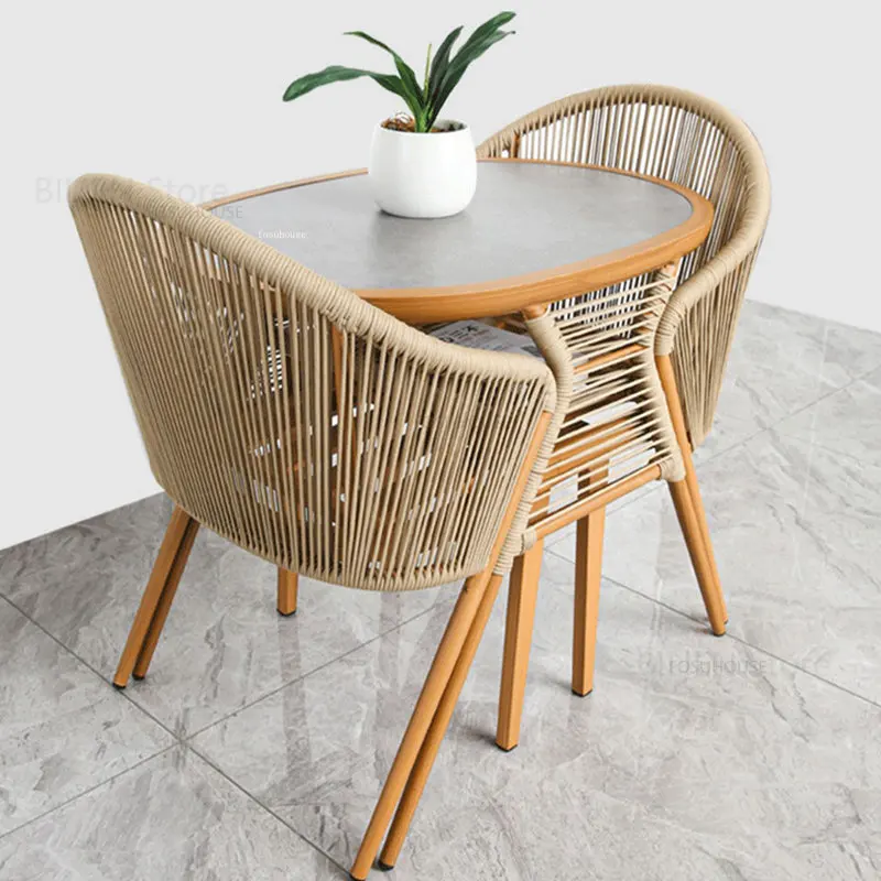 Bộ bàn ghế hiên ban công Bộ bàn ghế sân vườn ngoài trời hiện đại Bộ bàn ghế giải trí đơn giản Ghế mây Bộ ba món - Hình 3 Bộ bàn ghế hiên ban công Bộ bàn ghế sân vườn ngoài trời hiện đại Bộ bàn ghế giải trí đơn giản Ghế mây Bộ ba món - Hình 3